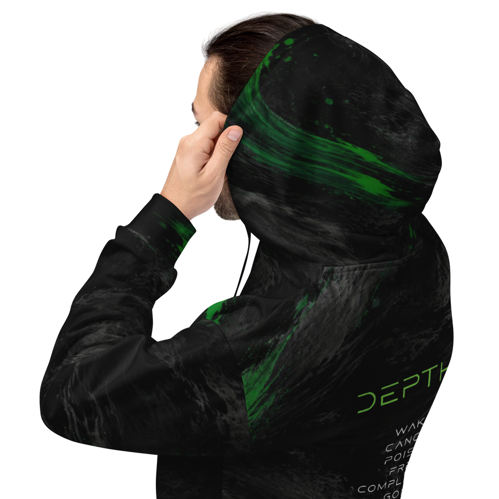 Fading Emerald Depths Tracklist All-Over Print Hoodie