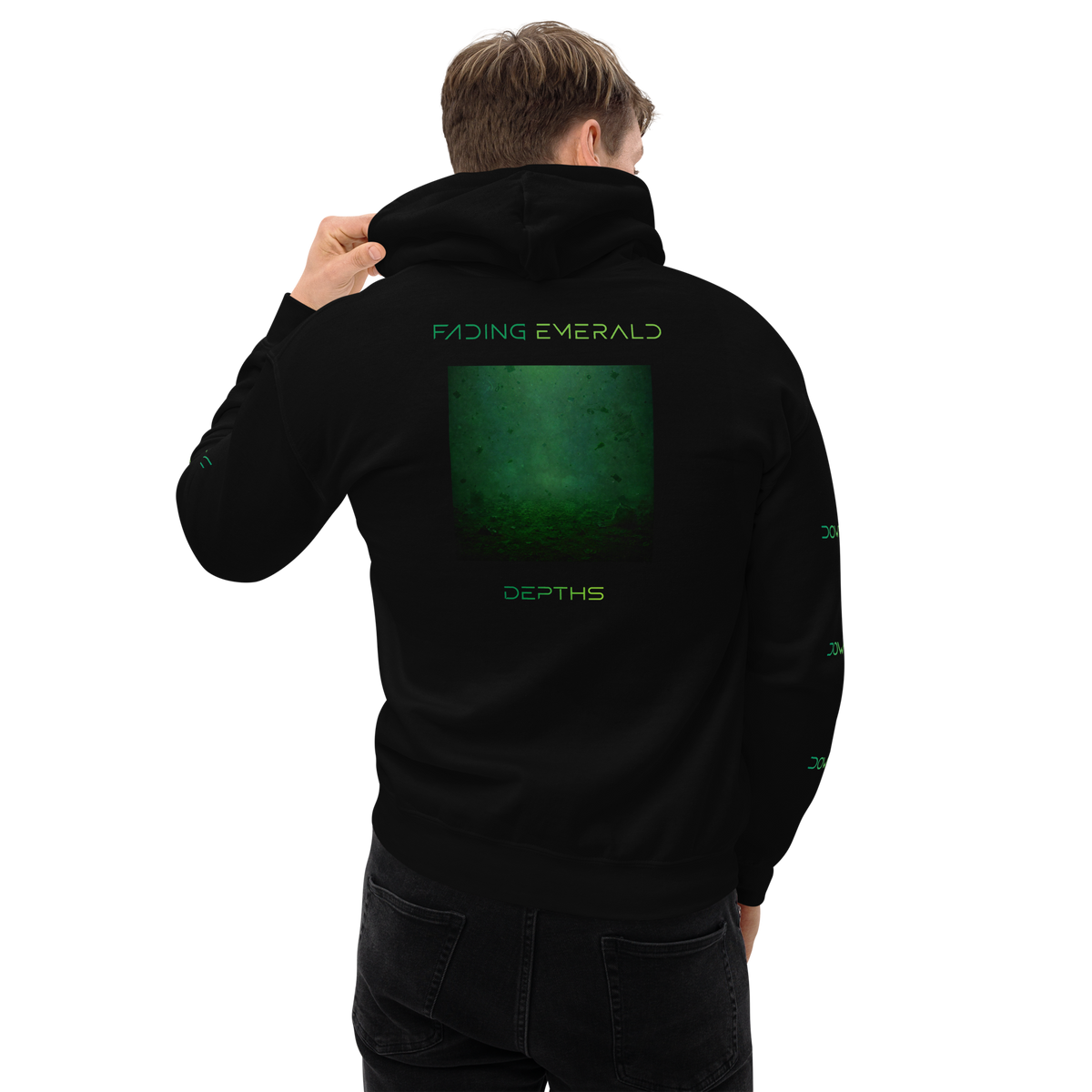 Fading Emerald Depths Cover Art Hoodie